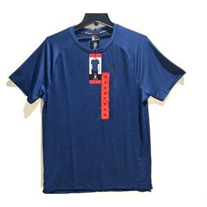 NWT‎ Spyder Men's Active Short Sleeve Tee Moisture Wicking 4 Way Stretch Blue M